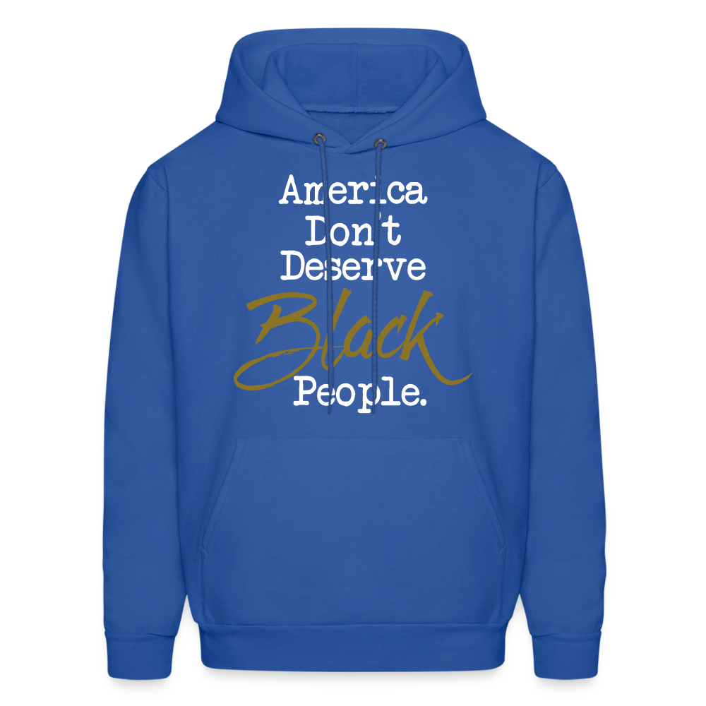 America Don't Hoodie - royal blue