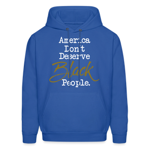 America Don't Hoodie - royal blue