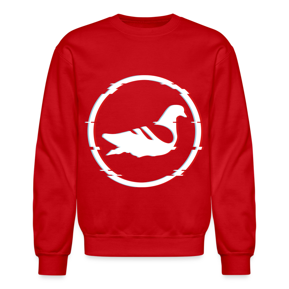 AK Glitch Crewneck Sweatshirt - red