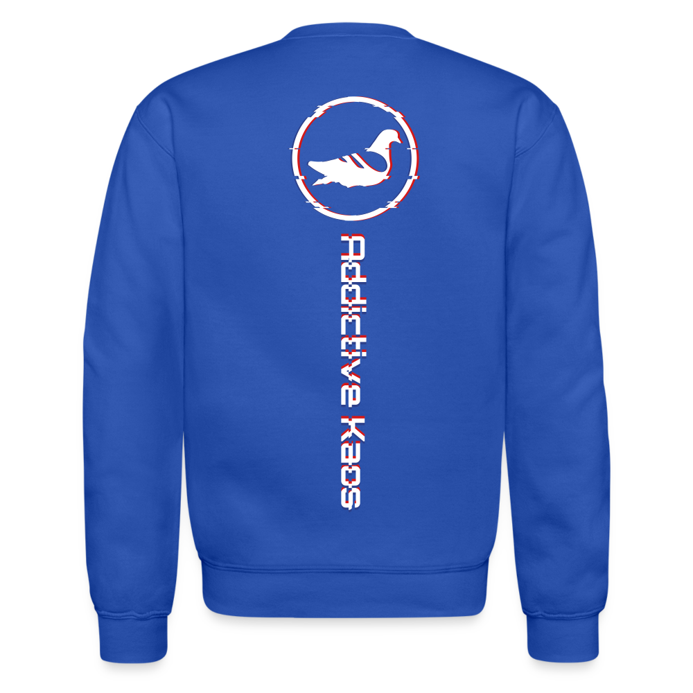 WRTC Glitch Crewneck Sweatshirt - royal blue