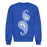 Paisley Crewneck Sweatshirt - royal blue