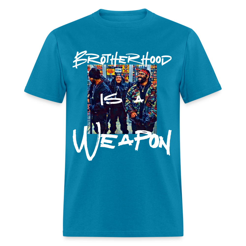 Brotherhood retro T-Shirt - turquoise