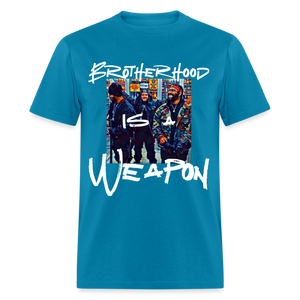 Brotherhood retro T-Shirt - turquoise