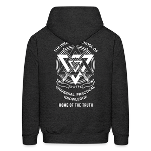 Seven Heads Hoodie - charcoal grey