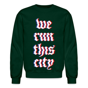 WRTC Glitch Crewneck Sweatshirt - forest green