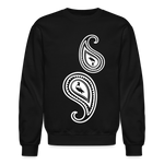 Paisley Crewneck Sweatshirt - black