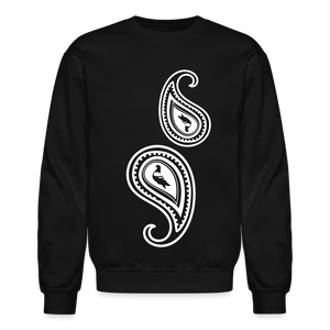 Paisley Crewneck Sweatshirt - black