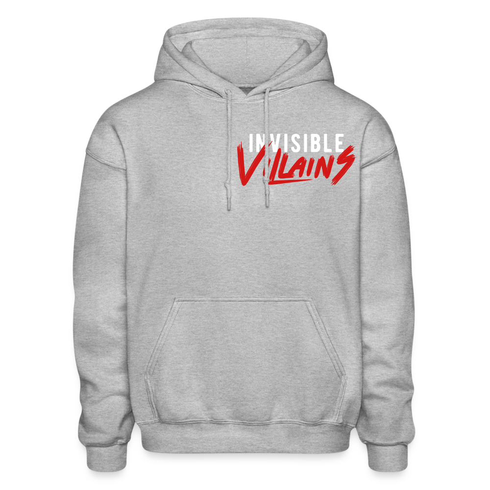 Invisible Villains Adult Hoodie - heather gray