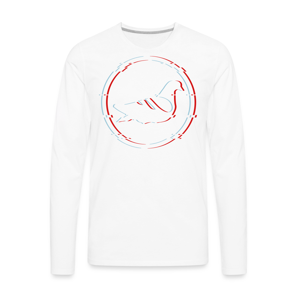 AK Glitch Long Sleeve T-Shirt - white