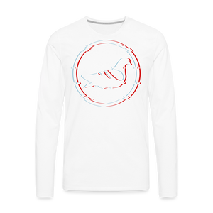 AK Glitch Long Sleeve T-Shirt - white