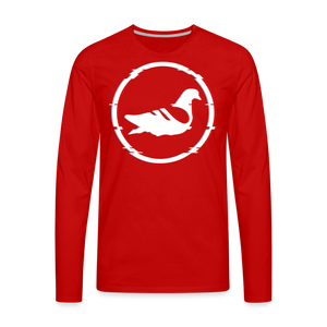 AK Glitch Long Sleeve T-Shirt - red