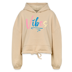 Vibes Cropped Hoodie - nude