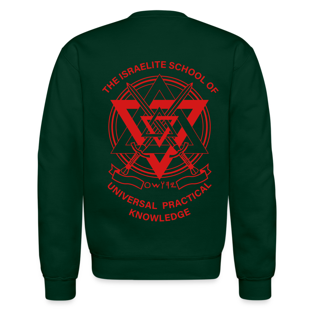 Hold The Torch Crewneck Sweatshirt - forest green