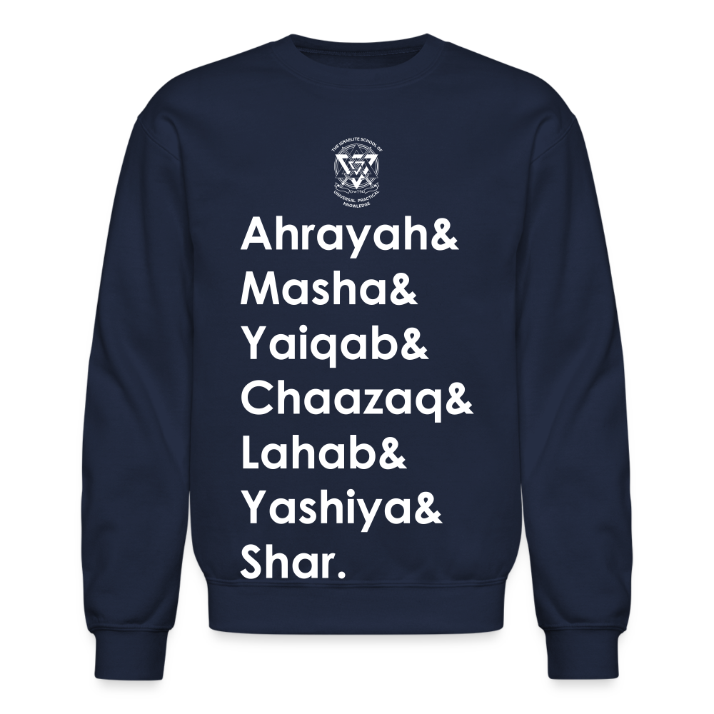 Seven Heads Crewneck Sweatshirt - navy