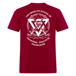 Hold The Scroll T-Shirt(Alt) - dark red