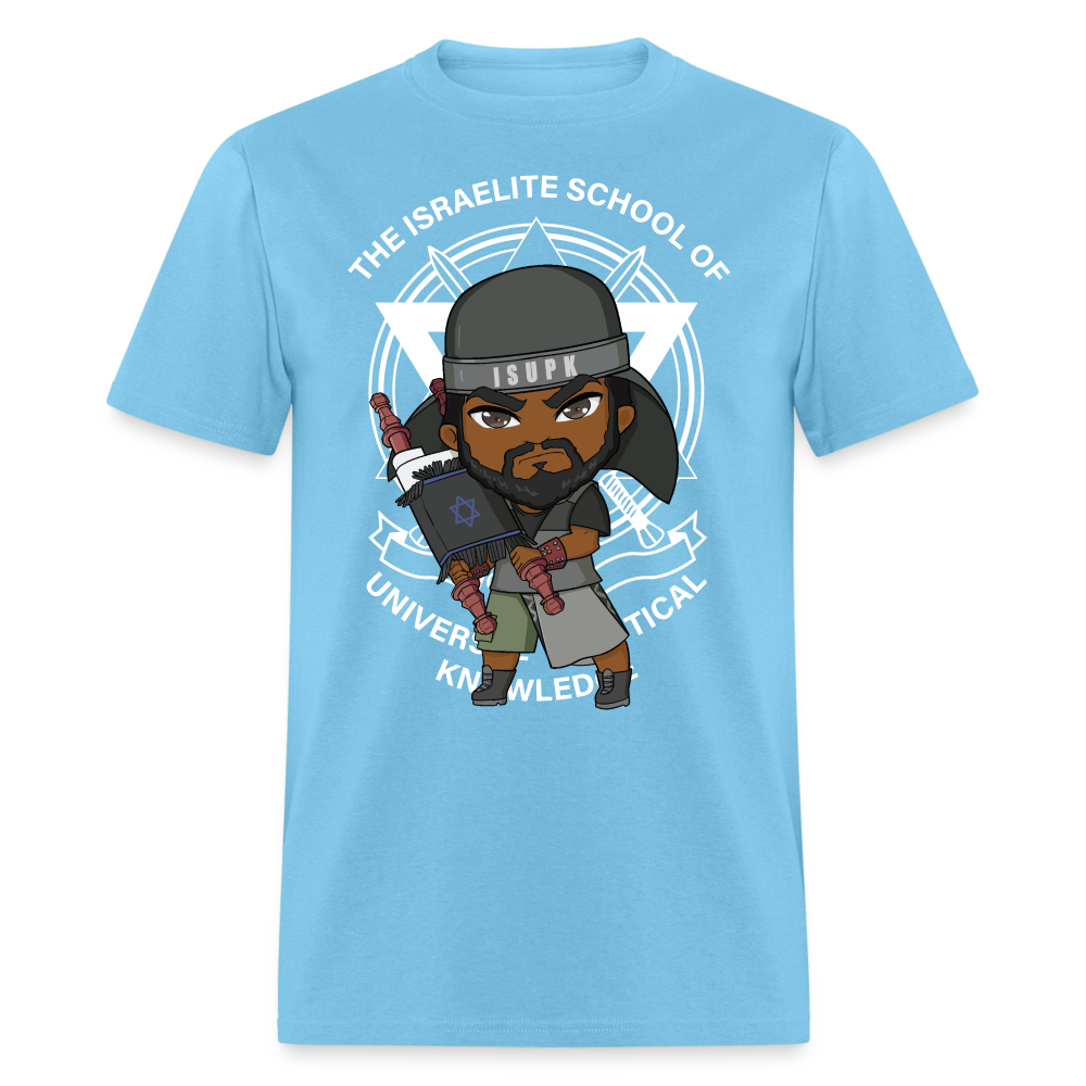 Hold The Scroll T-Shirt - aquatic blue