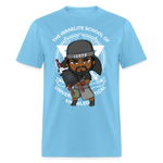 Hold The Scroll T-Shirt - aquatic blue