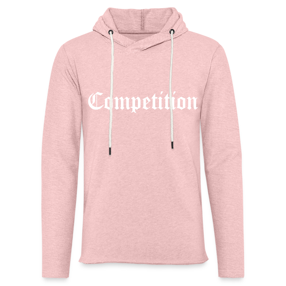 Competition Lightweight Terry Hoodie - cream heather pink