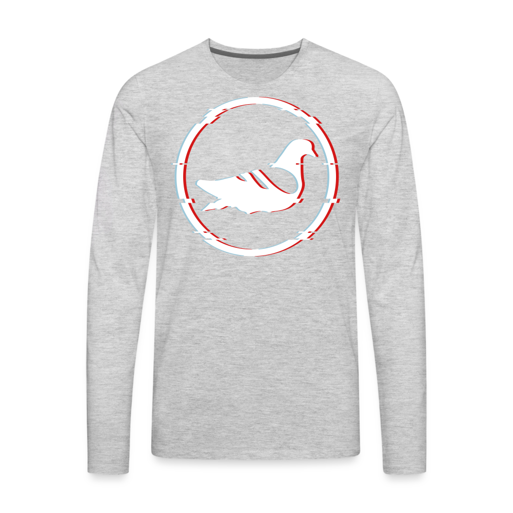 AK Glitch Long Sleeve T-Shirt - heather gray