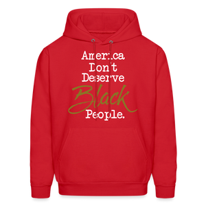 America Don't Hoodie - red