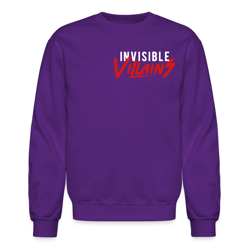 Invisible Villains Crewneck Sweatshirt - purple