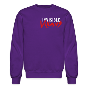 Invisible Villains Crewneck Sweatshirt - purple