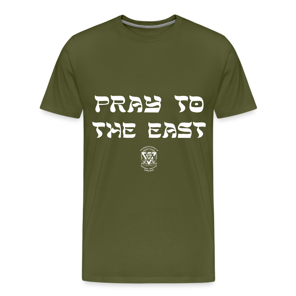 Pray to the East Premium T-Shirt - olive green