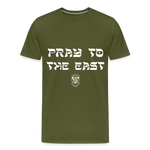 Pray to the East Premium T-Shirt - olive green