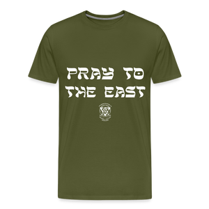 Pray to the East Premium T-Shirt - olive green