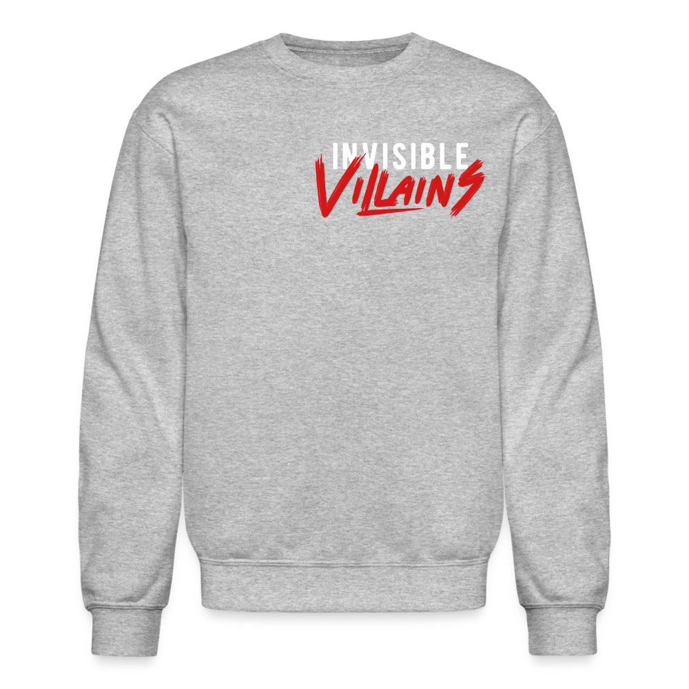 Invisible Villains Crewneck Sweatshirt - heather gray