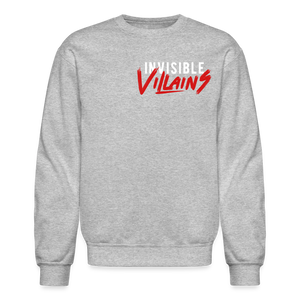 Invisible Villains Crewneck Sweatshirt - heather gray