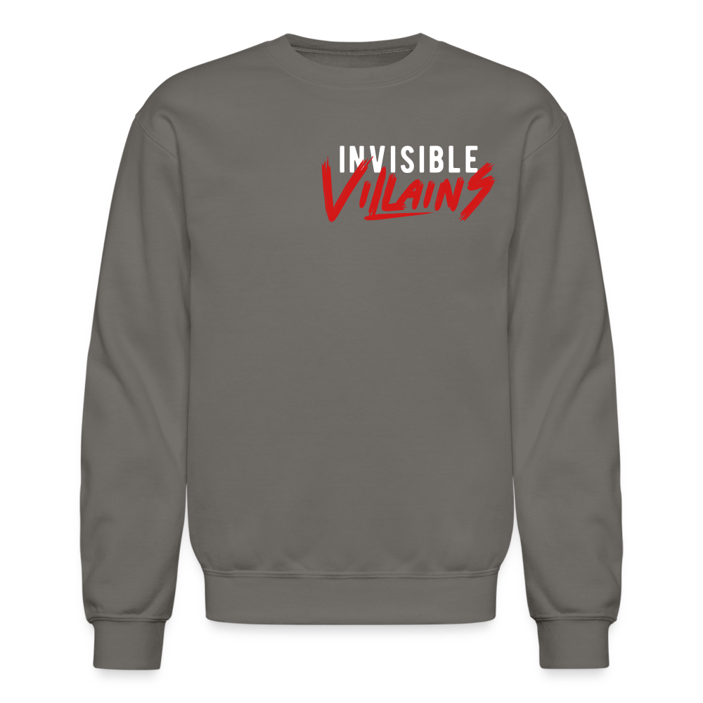 Invisible Villains Crewneck Sweatshirt - asphalt gray