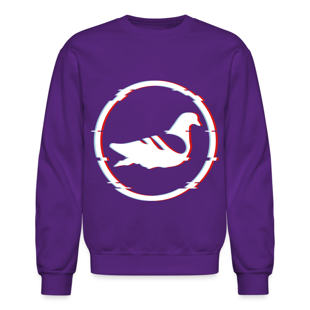 AK Glitch Crewneck Sweatshirt - purple