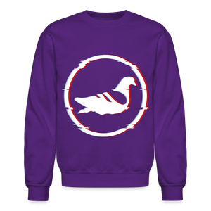 AK Glitch Crewneck Sweatshirt - purple