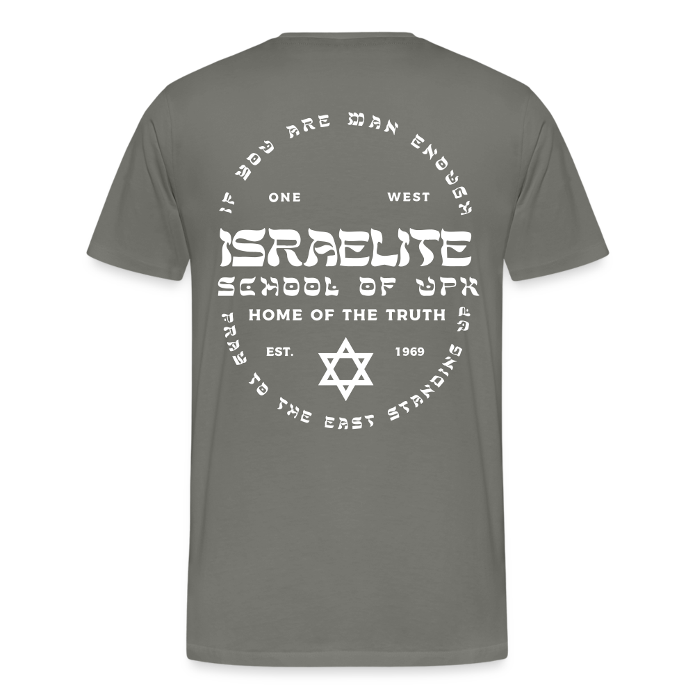 Pray to the East Premium T-Shirt - asphalt gray