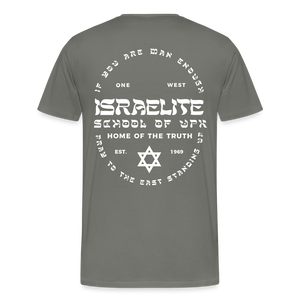 Pray to the East Premium T-Shirt - asphalt gray