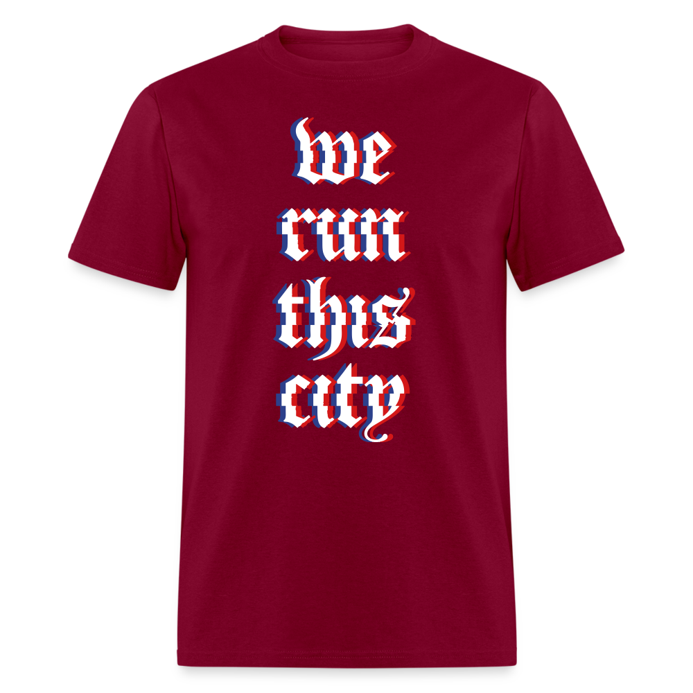 WRTC Glitch Classic T-Shirt - burgundy