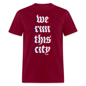 WRTC Glitch Classic T-Shirt - burgundy