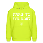 Pray to the east Hoodie - safety green