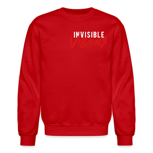 Invisible Villains Crewneck Sweatshirt - red