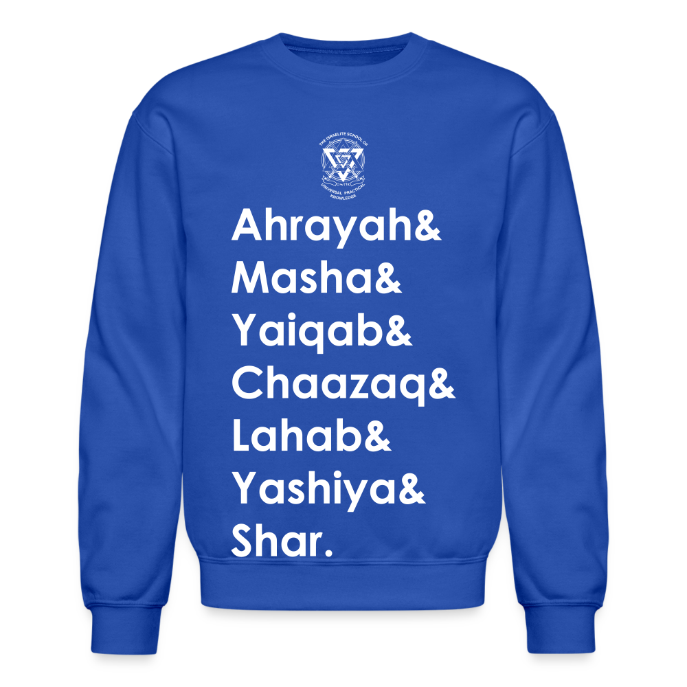 Seven Heads Crewneck Sweatshirt - royal blue