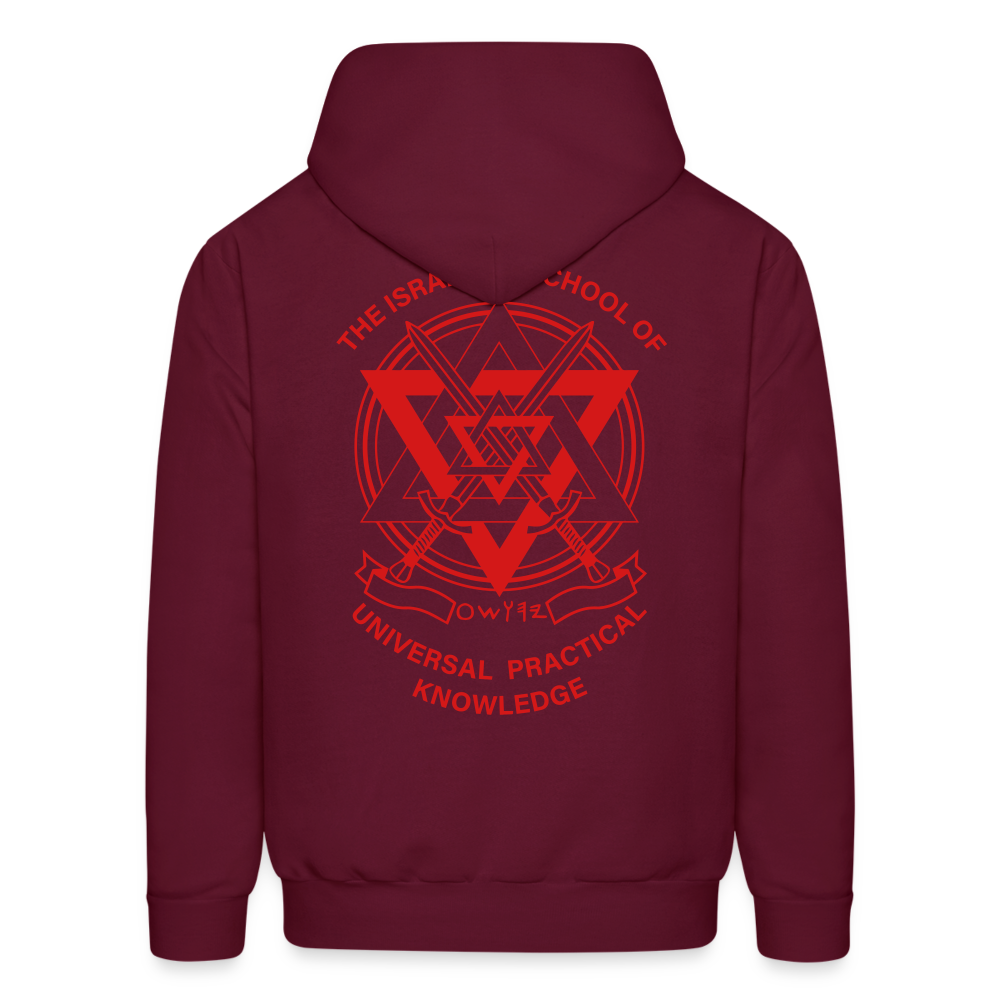 Hold The Torch Hoodie - burgundy