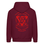 Hold The Torch Hoodie - burgundy