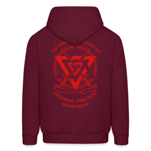 Hold The Torch Hoodie - burgundy