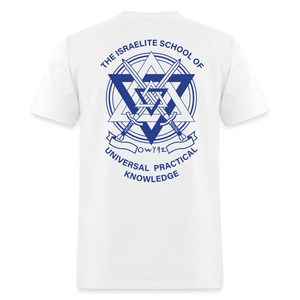 Products UPK Logo Classic T-Shirt Blue - white