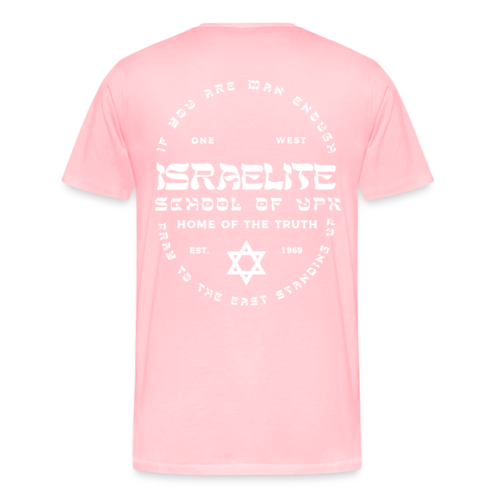 Pray to the East Premium T-Shirt - pink