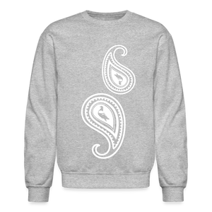 Paisley Crewneck Sweatshirt - heather gray