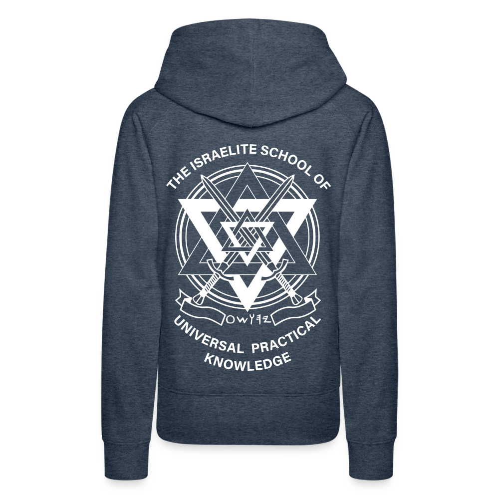 Raising Priests Women’s Premium Hoodie - heather denim