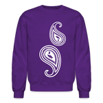 Paisley Crewneck Sweatshirt - purple