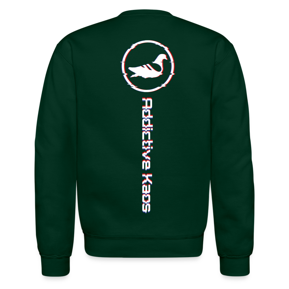 WRTC Glitch Crewneck Sweatshirt - forest green